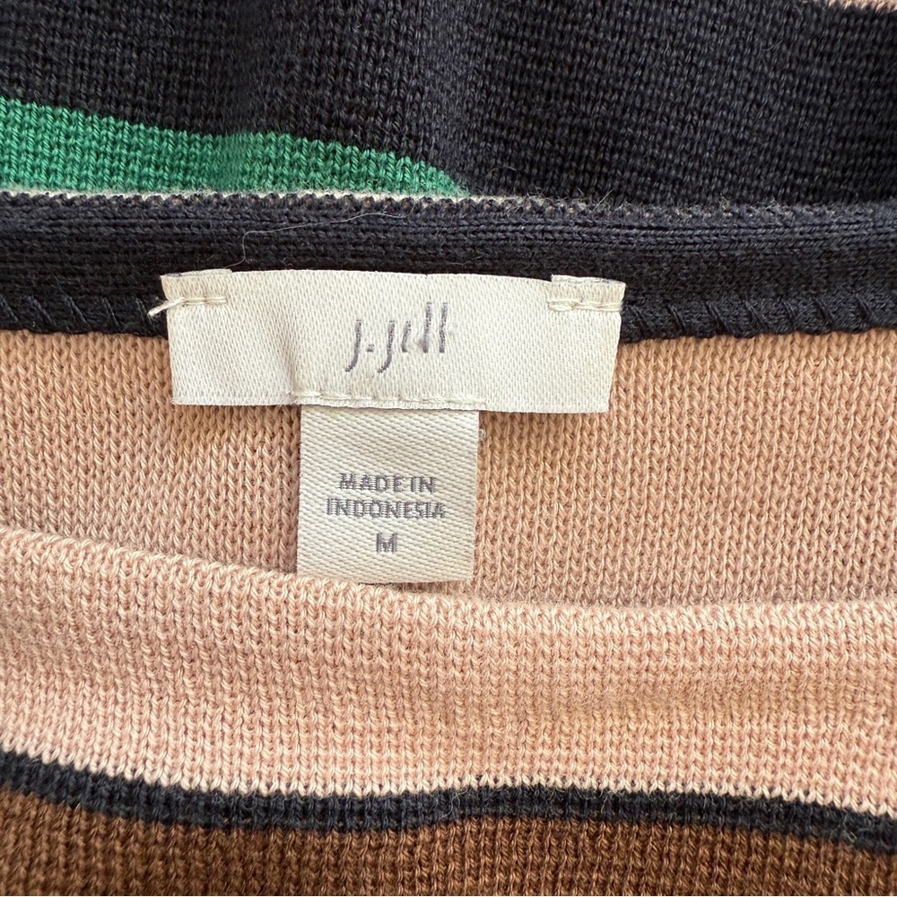 J.Jill striped 3/4 sleeve top - Picture 8 of 9
